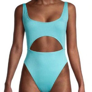 BCBGENERATION Ribbed Cutout One-Piece Swimsuit